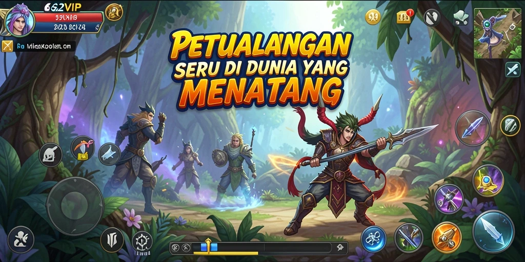 Gameplay seru dalam petualangan di 62VIP.