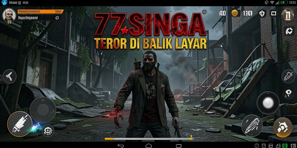 Gameplay menakutkan di 77SINGA dengan suasana mencekam.