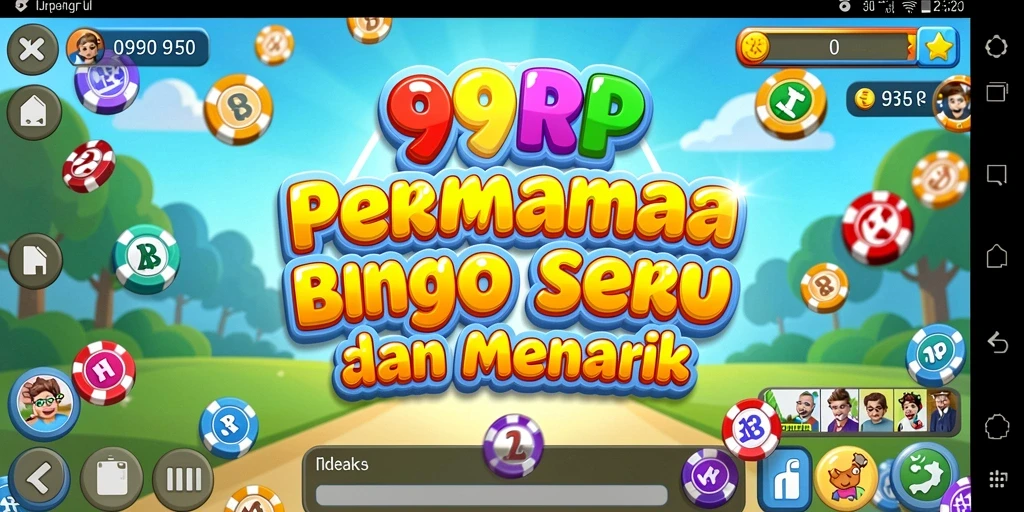 Tampilan screenshot utama 99RP menunjukkan gameplay Bingo yang seru.