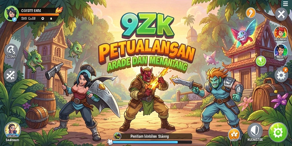 Screenshot dari gameplay seru 9ZK yang menampilkan aksi mendebarkan.
