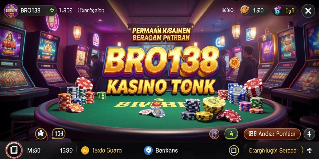 Tampilan gameplay kasino yang seru dan mengasyikkan di BRO138.