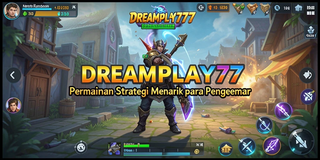Screenshot gameplay <strong>DREAMPLAY77</strong> yang menampilkan pertempuran strategis yang mendebarkan.