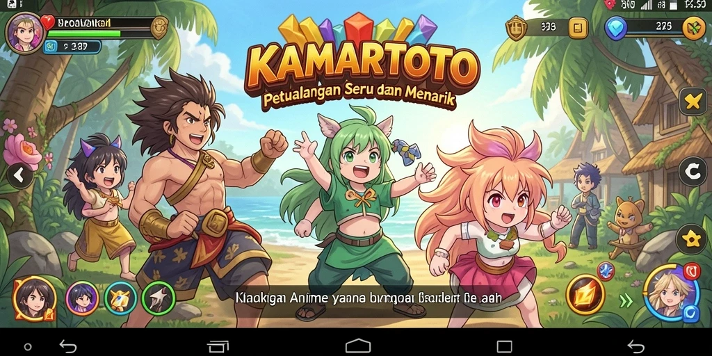 Tampilan gameplay KAMARTOTO yang mendebarkan dan penuh warna.