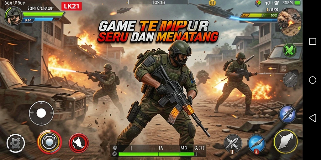 Tampilan gameplay LK21 yang penuh aksi dan strategi.