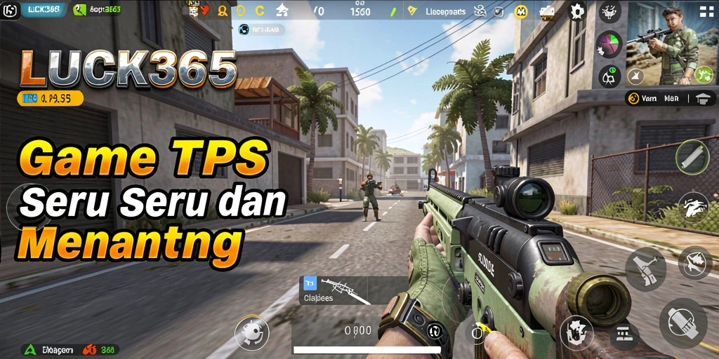 Screenshot gameplay LUCK365 menampilkan aksi tembak-menembak yang seru.