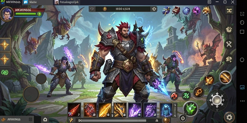 Gameplay seru MKWIN666 dengan pertarungan dinamis dan visual menakjubkan.