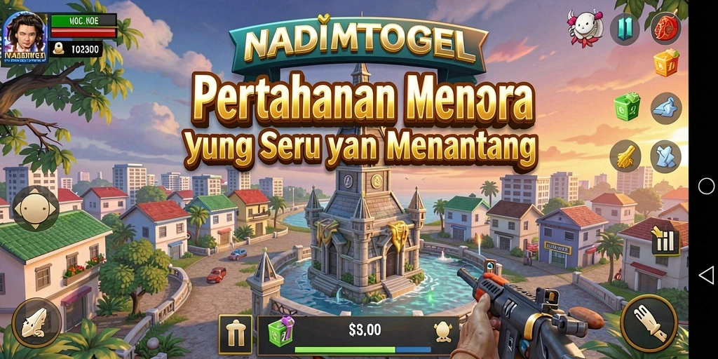 Screenshot mencolok dari gameplay Tower Defense yang mendebarkan.
