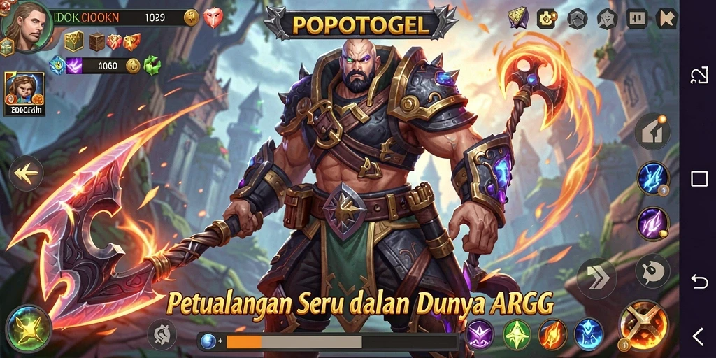 Tangkapan layar utama <strong>POPOTOGEL</strong> yang menunjukkan aksi pertarungan seru.