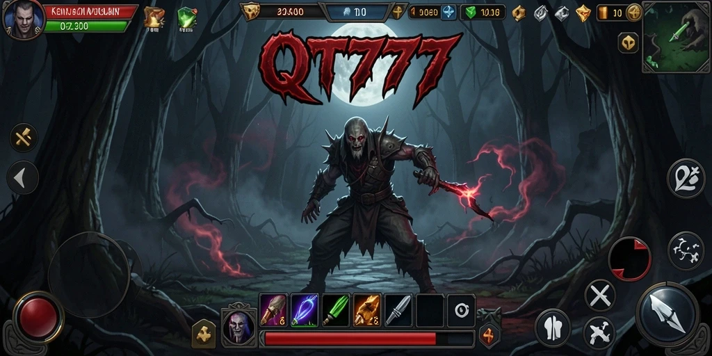 Tangkapan layar gameplay QT777 yang penuh kengerian.