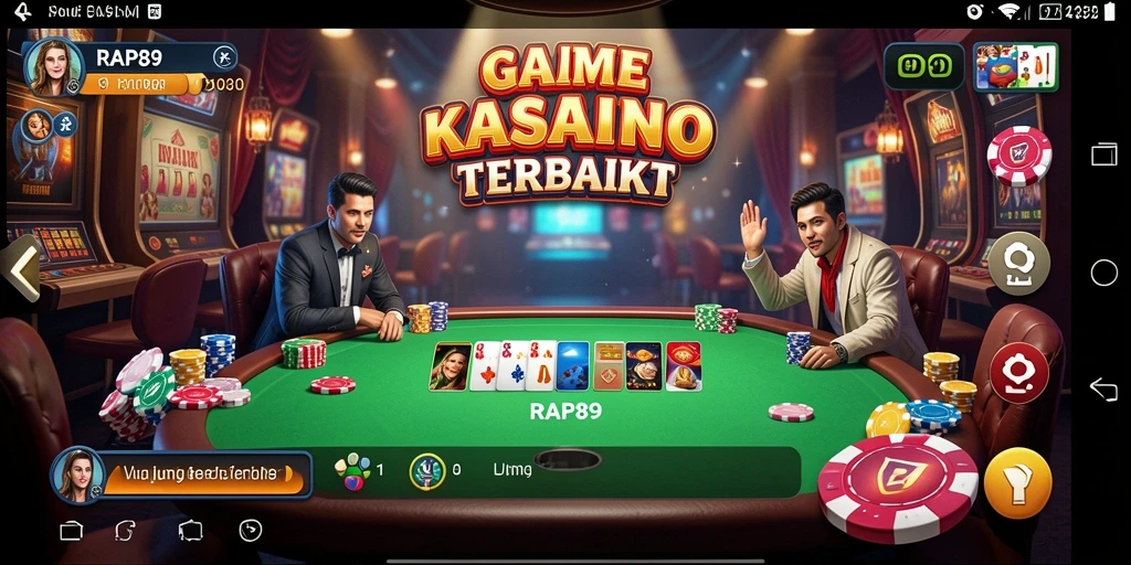 Screenshot utama menunjukkan gameplay seru dalam permainan Kasino.