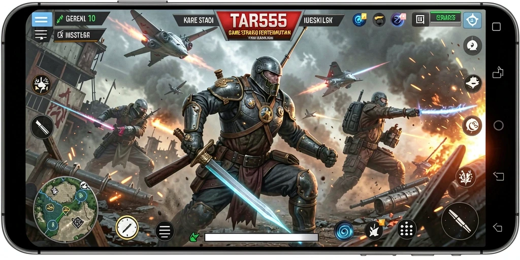 Tampilan gameplay seru dan menegangkan dari TAR555.