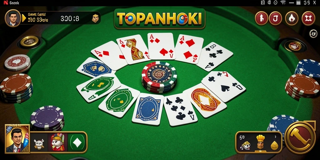 Tampilan gameplay seru dari TOPANHOKI yang mengasyikkan.